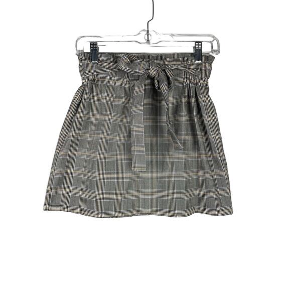 LA Hearts Gray Plaid Pleated Mini Skirt Small Academia School Girl Goth Punk - Picture 1 of 6